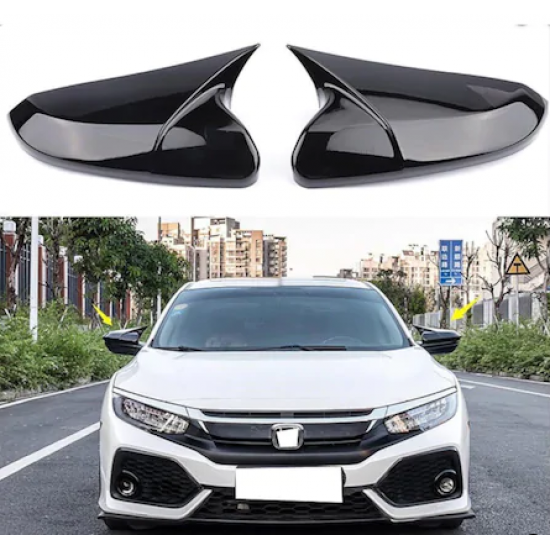 Honda Civic Fc5 Yarasa Ayna Kapağı Batman Piano Black