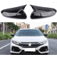 Honda Civic Fc5 Yarasa Ayna Kapağı Batman Piano Black