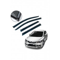 Honda Civic Fd6 Krom Çıtalı Cam Rüzgarlığı 2006-2012