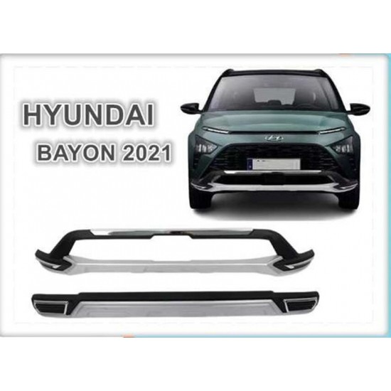 Hyundai Bayon 2021 Sonrası Ön Arka Tampon Koruma Difüzör Hyundai Bayon 2021 Sonrası Ön Arka Tampon Koruma Difüzör