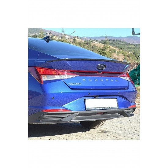 Hyundai Elantra 2021+ Uyumlu Piano Black Bagaj Üstü Spoiler