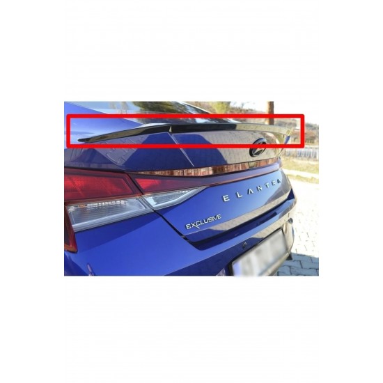 Hyundai Elantra 2021+ Uyumlu Piano Black Bagaj Üstü Spoiler