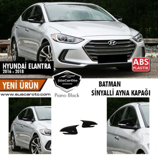 Hyundai Elantra Sinyalli 2016-2018 Batman Yarasa Ayna Kapağı