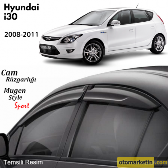 Hyundai I30 Mugen Cam Rüzgarlığı 2008-2011