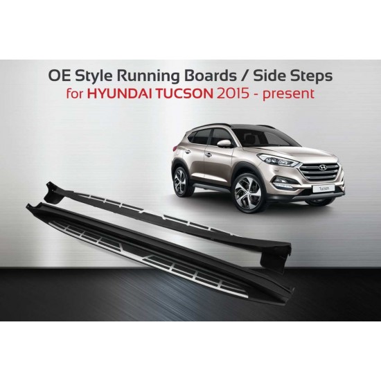 Hyundai Tucson 2015 - Oto Koruma Yan Basamak Oem Square Style