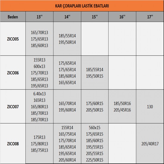 Kar çorabı / ZICO13