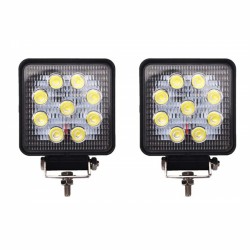 Space Oto çalışma sis lambası kare 9 led 27w 12-24v 1 adet
