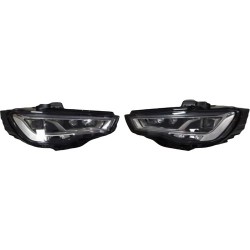 Karva Audi A3 LED Ön Far Seti Animasyonlu 2013-2016 Facelift