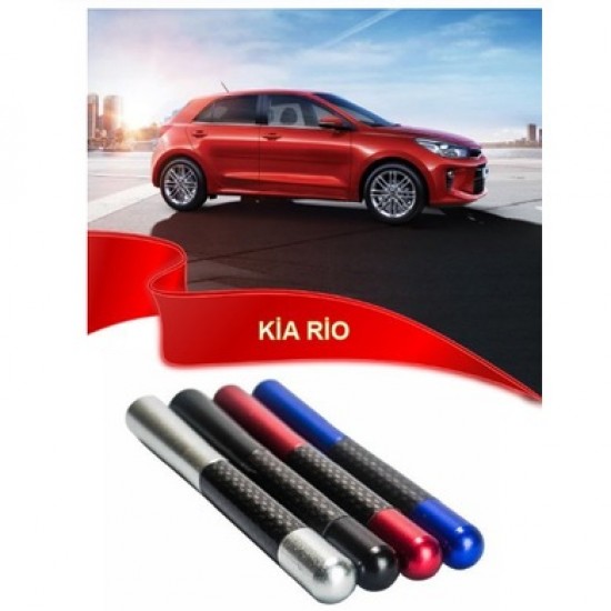 Kia Rio Uyumlu Karbon Desenli Çubuk Metal Radyo Anteni