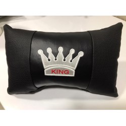 King Lüks Deri Oto Yastık Boyun Yastığı