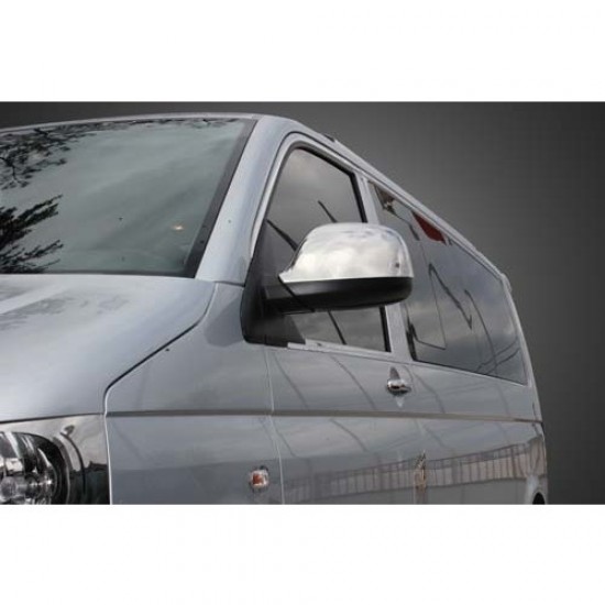 Kolaylı Spider Volkswagen T5 Transporter (03-10) Ayna Kapağı 2 Parça Abs Krom