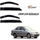 Krom cam rüzgarlığı 1.2mm Honda Civic 1996/2001 4lü / CARU428