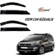 Krom cam rüzgarlığı 1.2mm Peugeot Partner Tepe  2010-2015 2li / CARU462