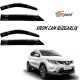 Krom cam rüzgarlığı Nissan Qashqai 2008-2015/ CARU401