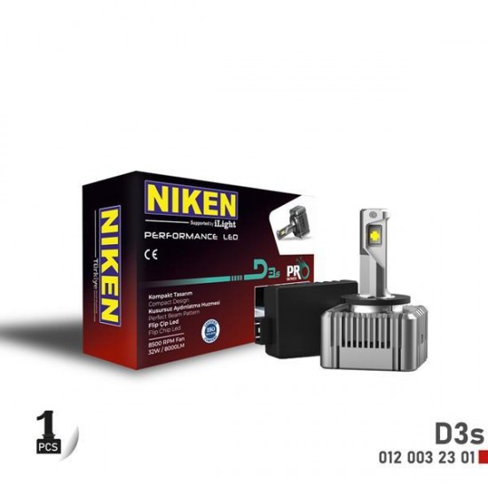 LED XENON PRO SERISI D3S 1 ADET NIKEN 0120032301 OEM LED XENON PRO SERISI D3S 1 ADET NIKEN 0120032301 OEM