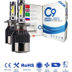 Leonpart C9 H4 LED Xenon Far 9400 Lümen Ampulü Beyaz Yeni Nesil Şimşek Etkili Leonpart C9 H4 LED Xenon Far 9400 Lümen Ampulü Beyaz Yeni Nesil Şimşek Etkili