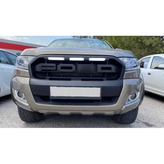 Leonpart Ford Ranger Ön Panjur T7 Raptor Modeli LED Işıklı 2016 - 2019