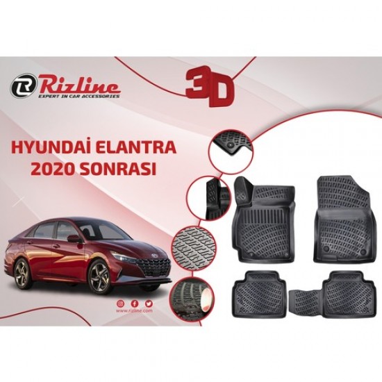 Leonpart Hyundai Elantra 2020+ 3D Paspas