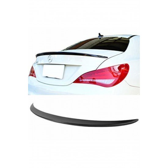 Mercedes Cla Bagaj Üstü Spoiler W117 Piano Black Boyalı