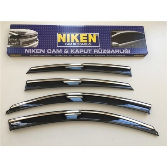 Niken Honda Civic Kromlu Cam Rüzgarlığı Fc5 2016-2018 Yeni Kasa