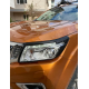 NISSAN NAVARA 2015-2019 FAR ÇERÇEVESI KAPLAMA SIYAH