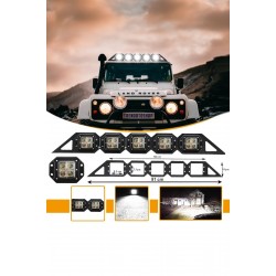 Off Road Gömme Beyaz 5li Sis Lambası 12-24 Volt Uyumlu