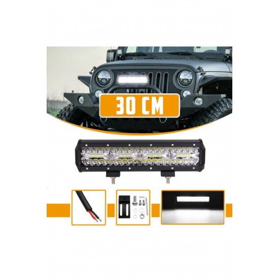 Off Road Üç Sıra 240w 80 Led Lamba 30cm