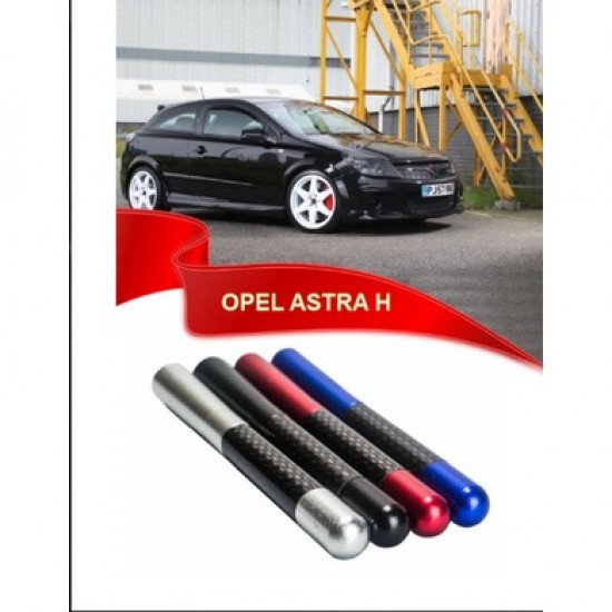 Opel Astra H Uyumlu Karbon Desenli Çubuk Metal Radyo Anteni