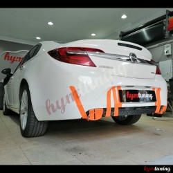 Opel İnsignia Difüzör Krom Egzoz Uçlu. 2013 2017 Parlak Siyah