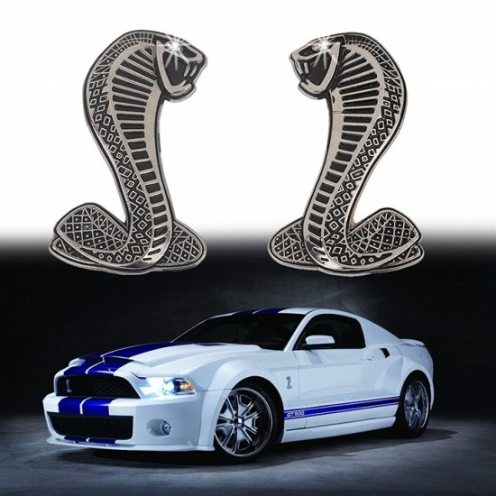 Orijinal Ford Mustang Cobra Sticker Metal Arma 2li