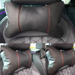 Space Oto Premium Oto Koltuk Boyun yastığı siyah-kırmızı(2ADET)