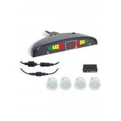 Park Sensörü Ses Ikazlı Metre Göstergeli Beyaz 22mm