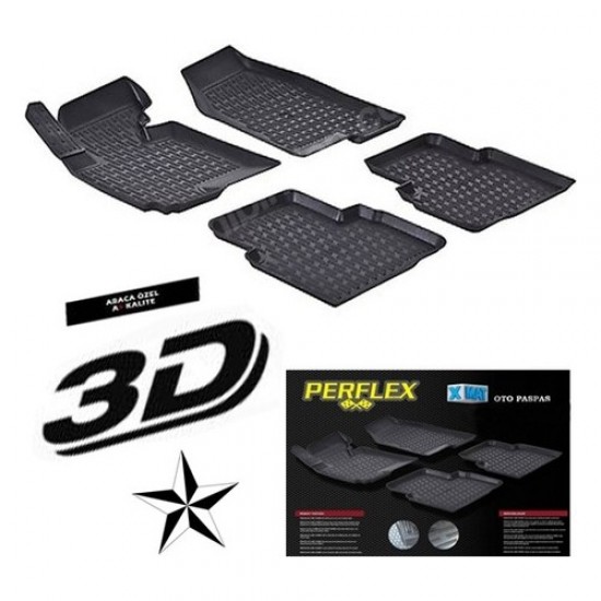 Perflex Audi A3 3D Havuzlu Paspas Perflex X-Mat 3D Paspas 2013