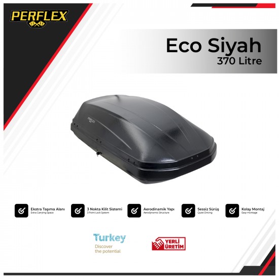 PERFLEX ECO PORT BAGAJ 370 LİTRE SİYAH