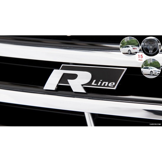 R-line yapıştırmalı logo-siyah / YACI147