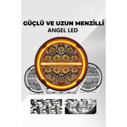 Ranger 6.5 Angellı 60W 14 Led Turuncu Beyaz DRL Mercek Far rFRGH