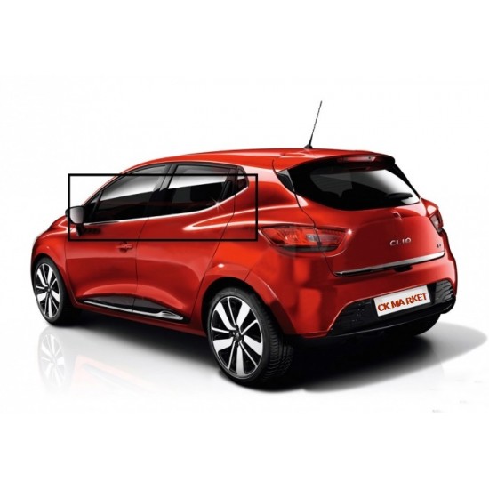 Renault Clio 4 Krom Cam Çıtası 8 Parça 2012 - Üzeri