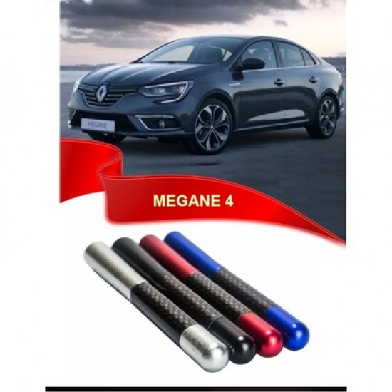 Renault Megane 4 Uyumlu Karbon Desenli Çubuk Metal Radyo Anteni