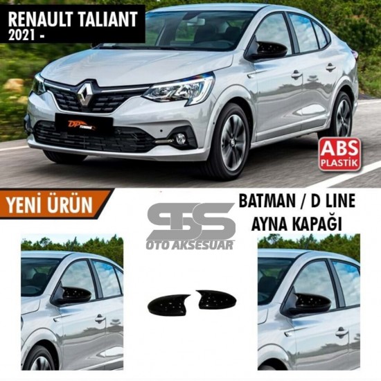 Renault Taliant Batman Yarasa Ayna Kapağı Piano Black