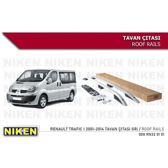 Renault Trafic 1 Tavan Çıtası Port Bagaj Taşıyıcı Gri Uzun Şase 2 Renault Trafic 1 Tavan Çıtası Port Bagaj Taşıyıcı Gri Uzun Şase 2