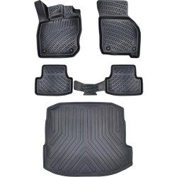 Rizline Audi A3 Sed 2021 ve Sonrası 3D Bagaj Havuzu ve Paspas Siyah Rizline Audi A3 Sed 2021 ve Sonrası 3D Bagaj Havuzu ve Paspas Siyah