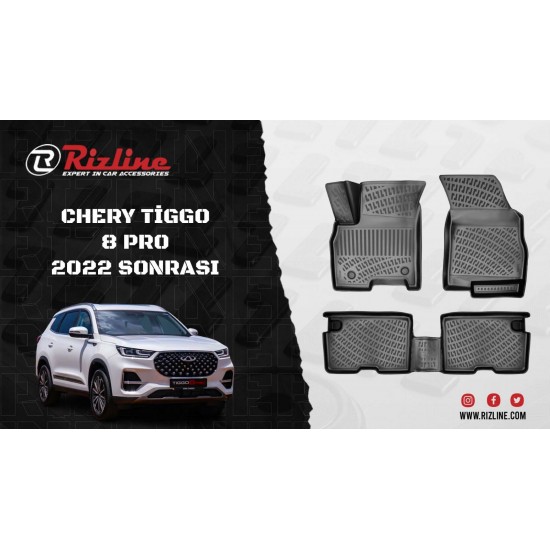 Rizline Chery Tiggo 8 Pro 2022 Sonrası Paspas