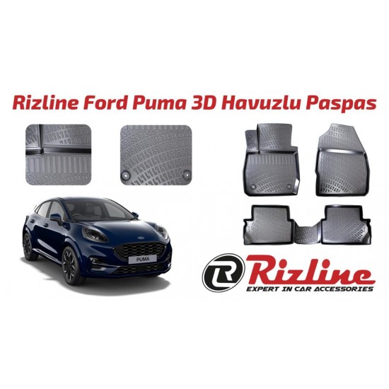 Rizline Ford Puma 3D Havuzlu Paspas