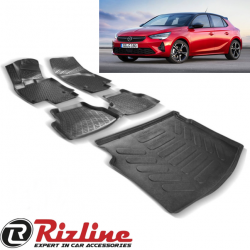 Rizline Yeni Opel Corsa F 2020 3D Havuzlu Paspas + Bagaj Havuzu Rizline Yeni Opel Corsa F 2020 3D Havuzlu Paspas + Bagaj Havuzu