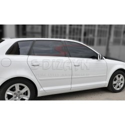 Audi A3 Krom Cam Çıtası 6 Prç 2004-2012