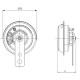 Seger Motosiklet Kornası 25Mm 12 V, 1.5A 480 Hz Mini Kalın Ses