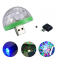 Sese Duyarlı Mini Sihirli Disko Topu 4W LED Usb Andoid Mikrofon Uyumlu