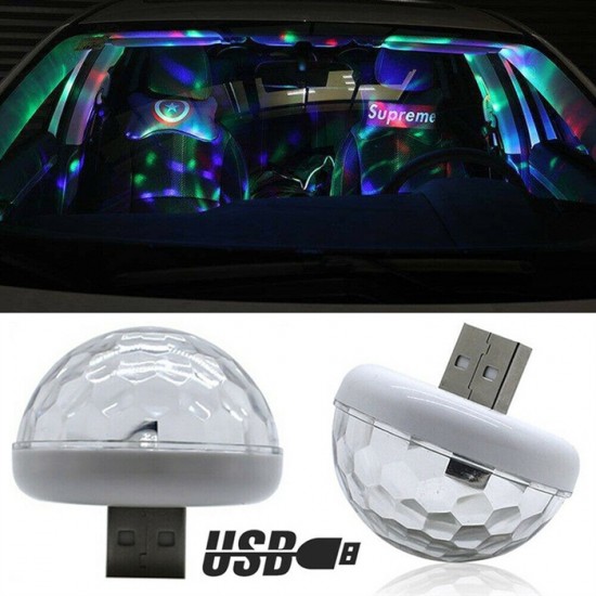 Sese Duyarlı Usb Rgb Ledli Disco Topu 5w