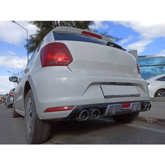 Shopigon Volkswagen Mk5 Polo 2014-2017 Reflektorlu Silver Difüzör