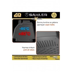 Siyah Audi A6 2011-2018 4.5d Paspas